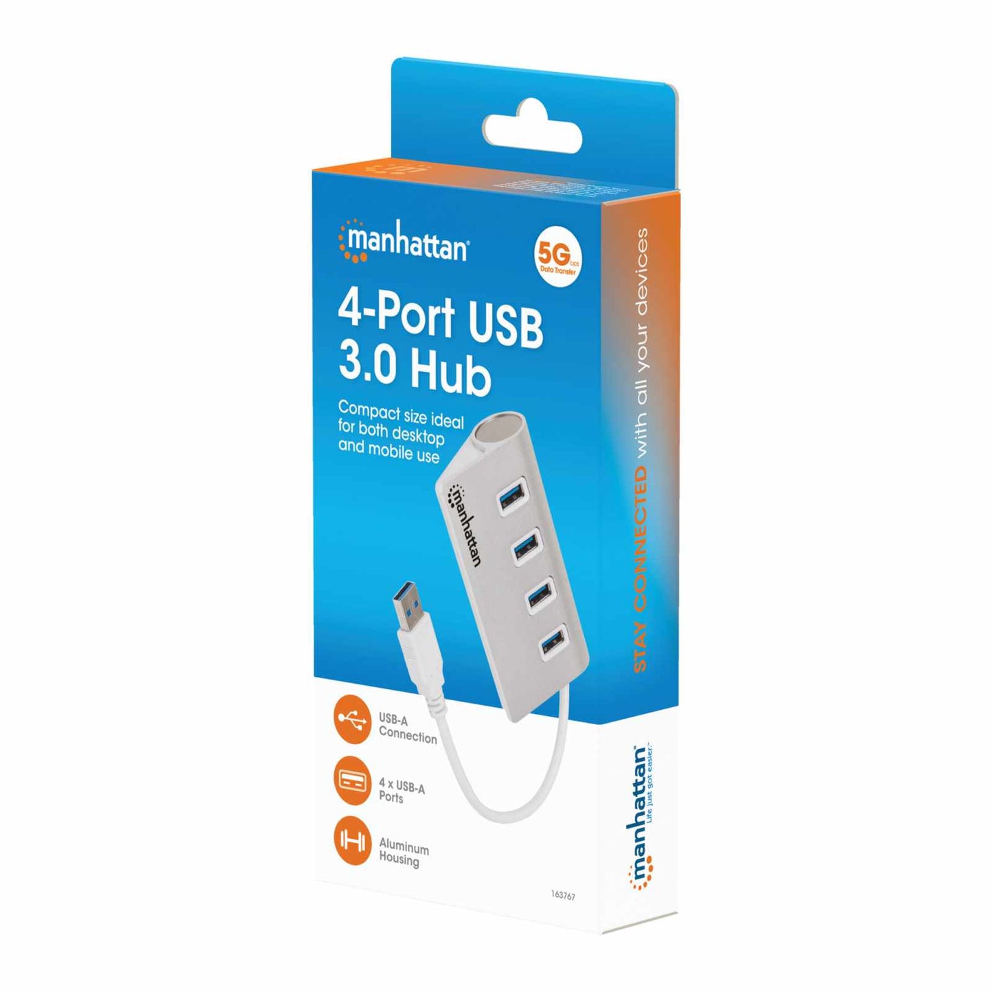 Hub USB 3.0 SuperSpeed de 4 Puertos Packaging Image 2
