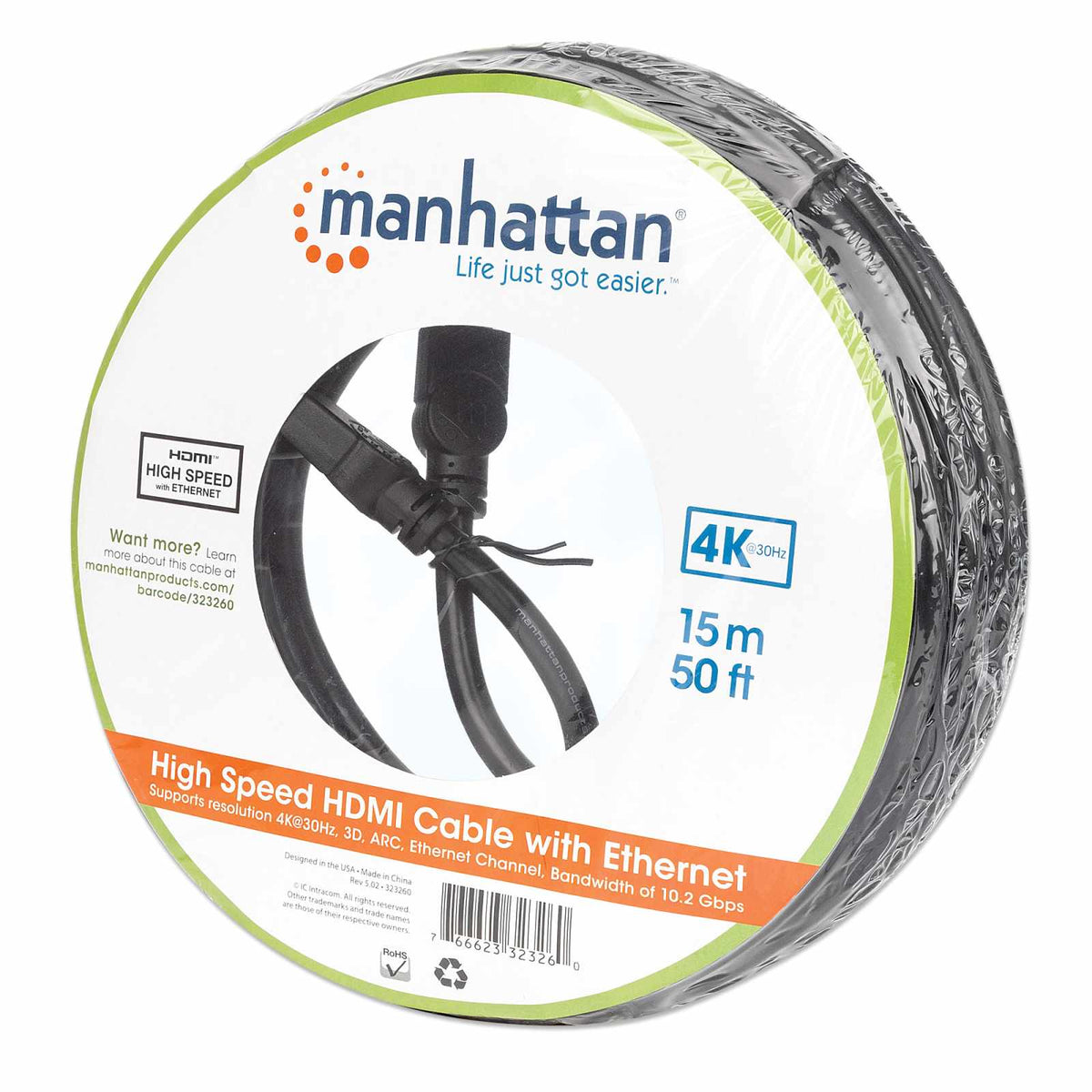 Cable HDMI de Alta Velocidad con Canal Ethernet Packaging Image 2