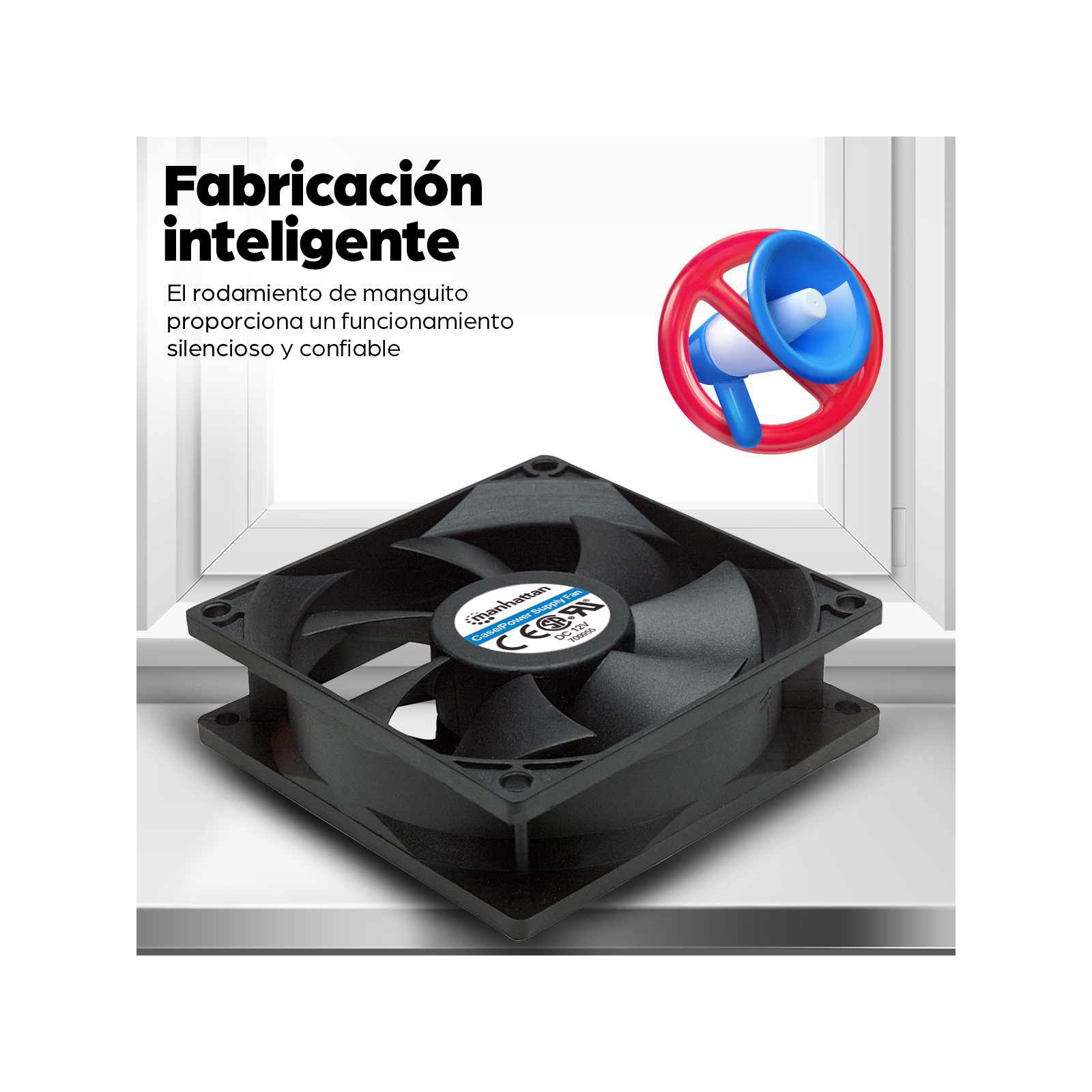 Ventilador para gabinete de PC 3 pines 80mm Image 6