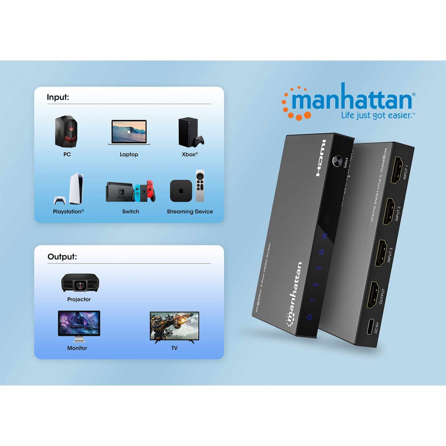 Switch HDMI de 3 puertos 4K Image 9