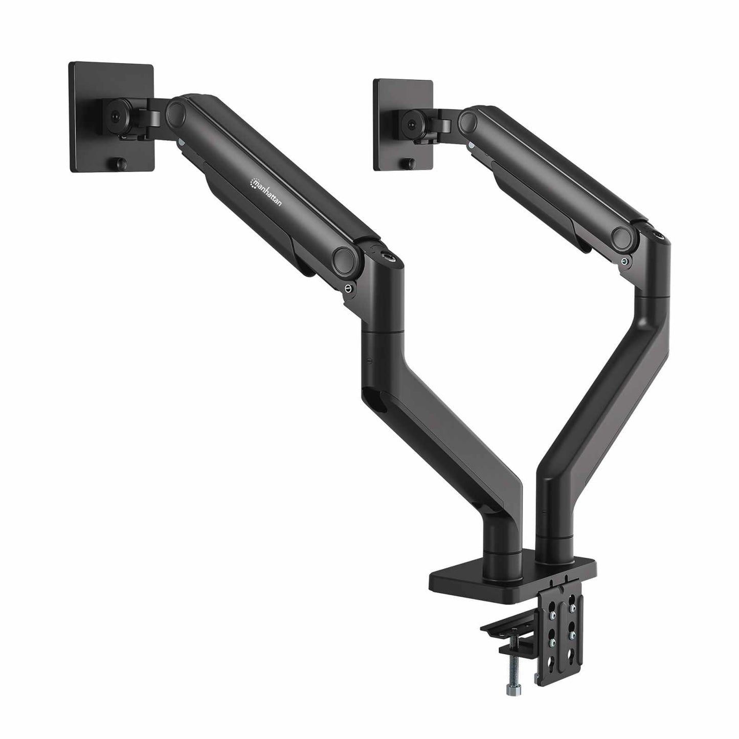 Soporte de aluminio con sistema de pistón para 2 monitores de 17" a 45" Image 8