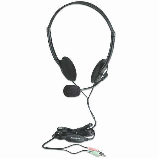 Audífonos Estéreo diadema, micrófono flexible, conector 3.5mm Image 1