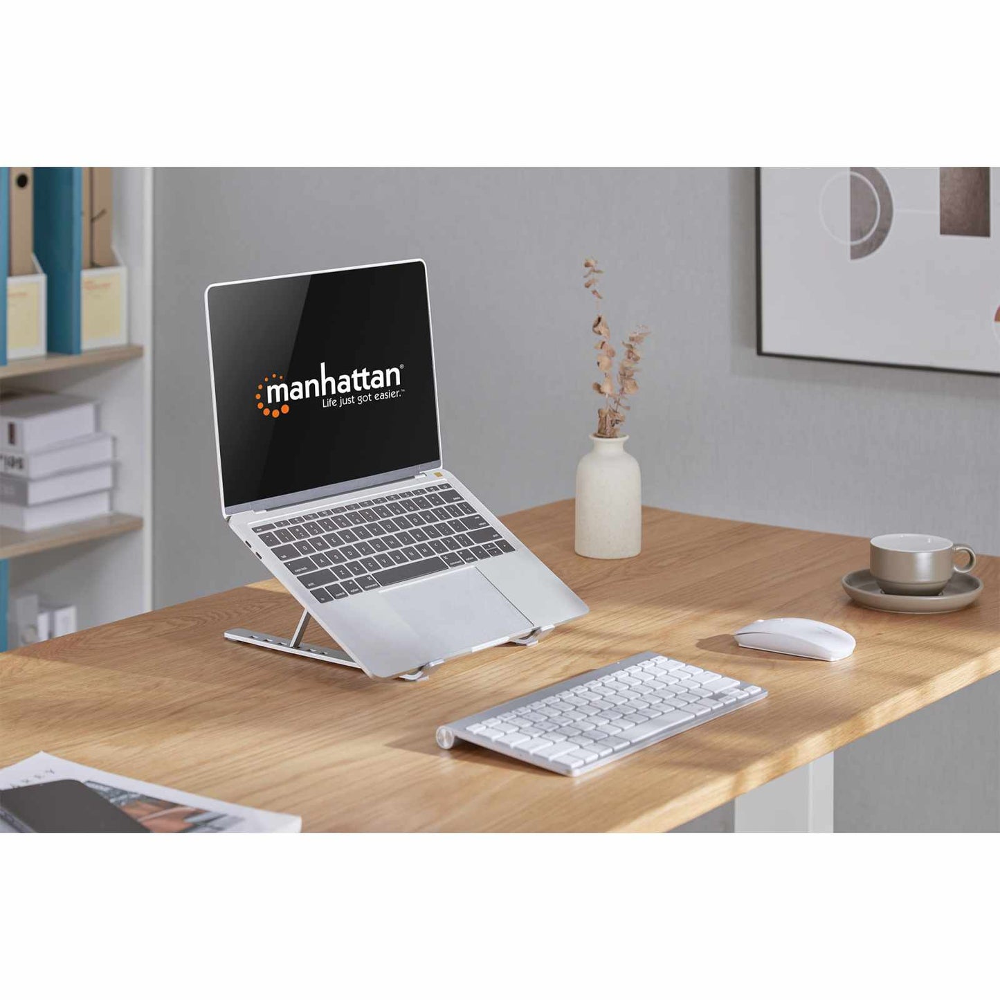 Soporte de aluminio para laptop o tablet con elevación ajustable, Premium Image 5