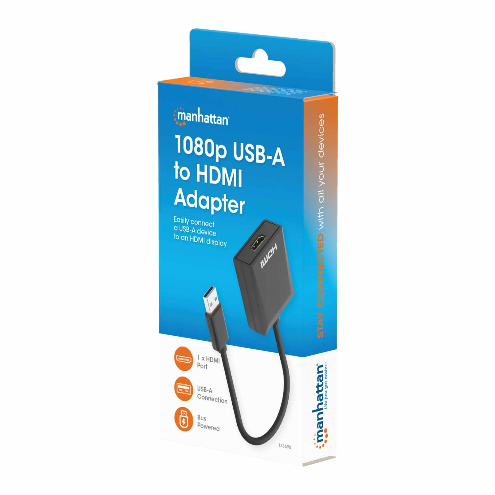 Convertidor de USB-A a HDMI 1080p Packaging Image 2