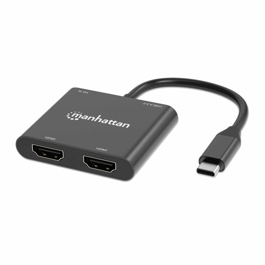 Adaptador de USB-C PD a monitor Dual-HDMI para laptop y tablet Image 1