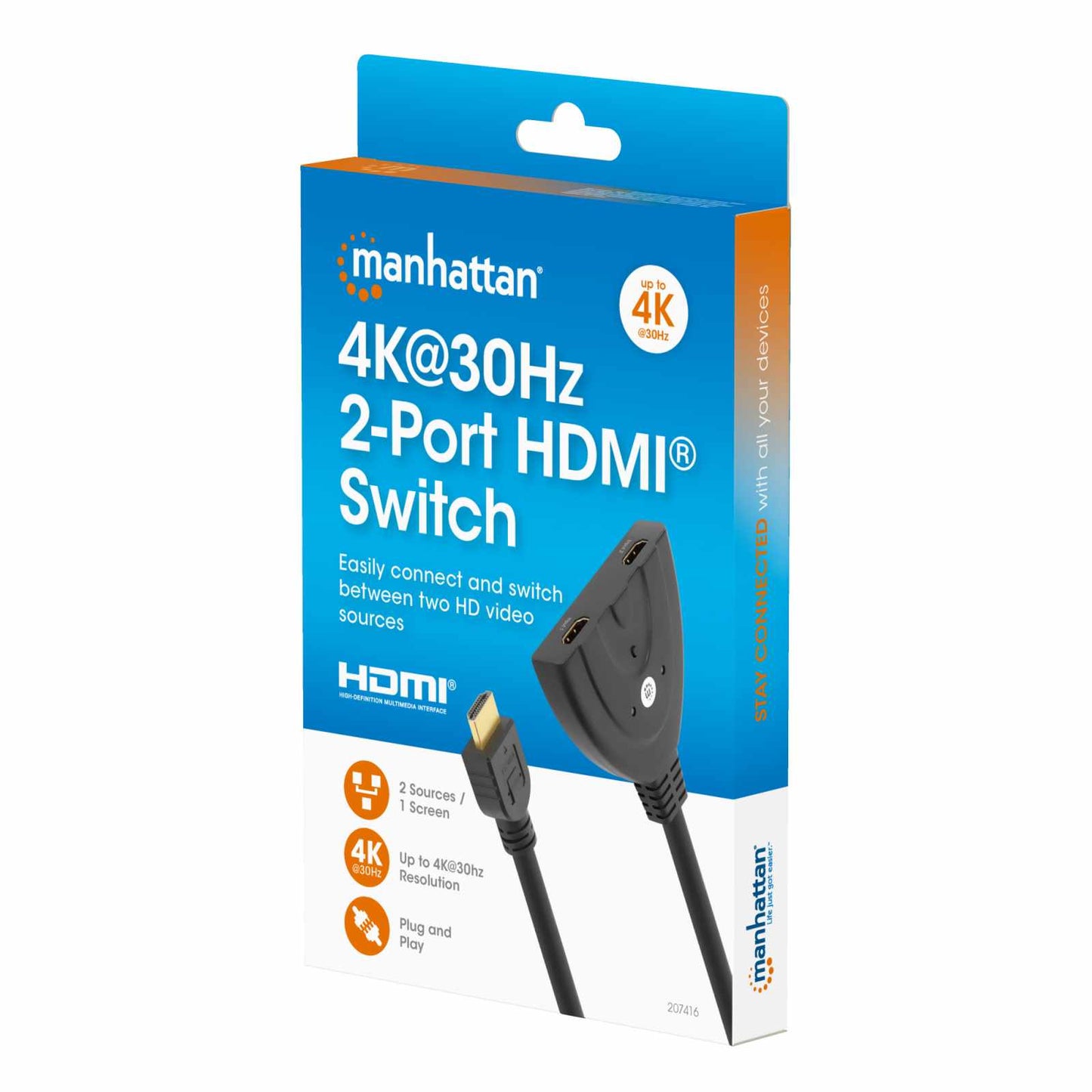 Switch HDMI de dos puertos Packaging Image 2