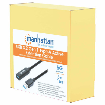 Cable de extensión activa USB 3.0 Gen 1 tipo A, 5Gbps 5m Packaging Image 2