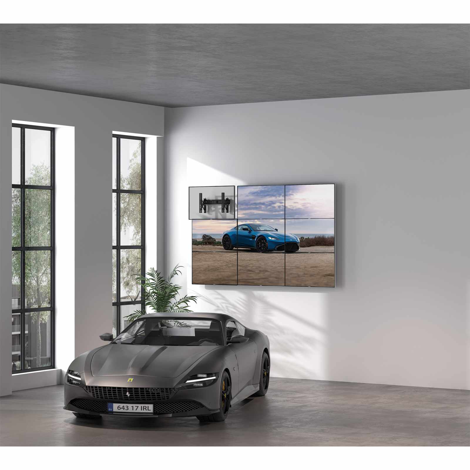 Soporte para Videowall de 37" a 70" con sistema Pop-Out Image 10