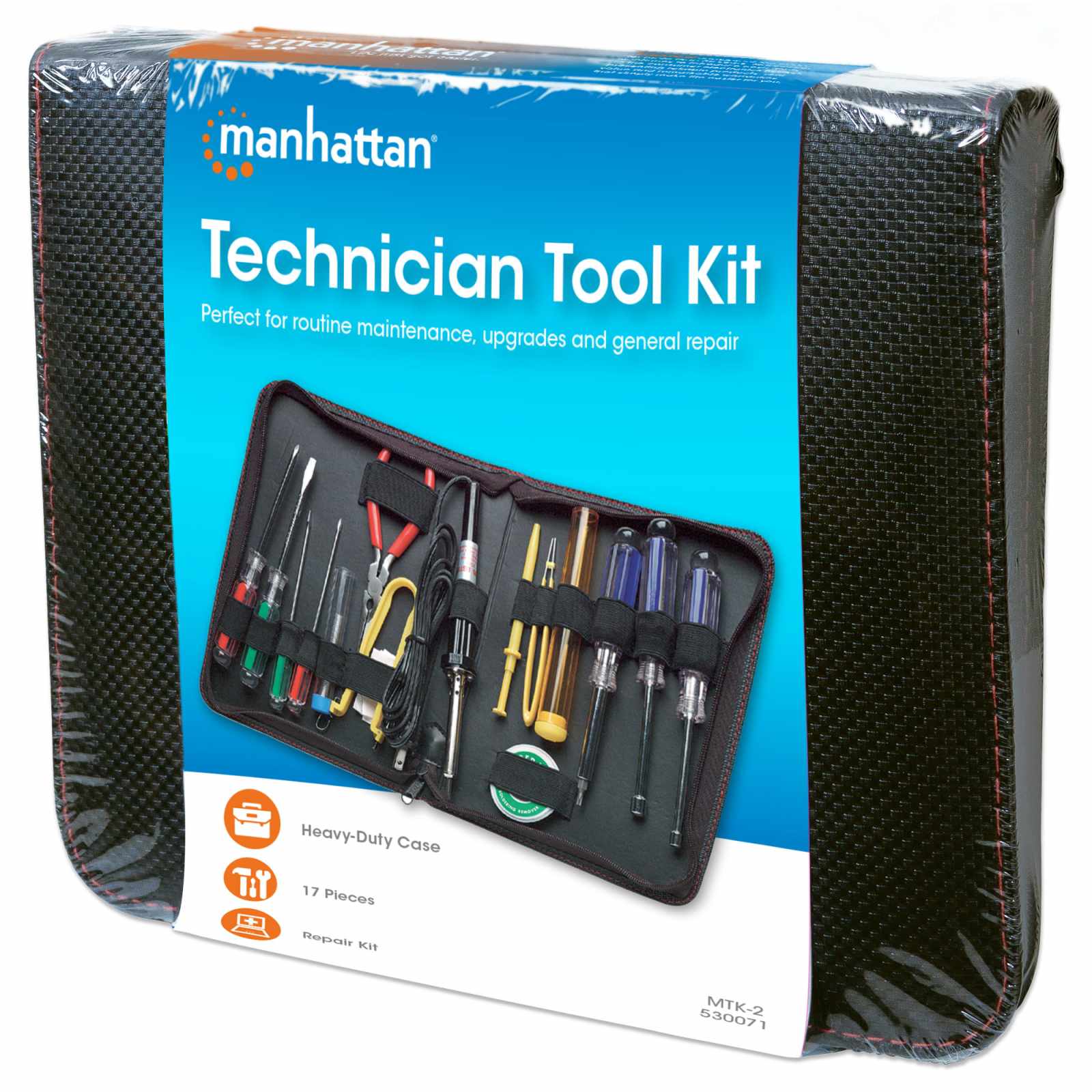 Kit de herramientas para mantenimiento de computadora 17 piezas Packaging Image 2
