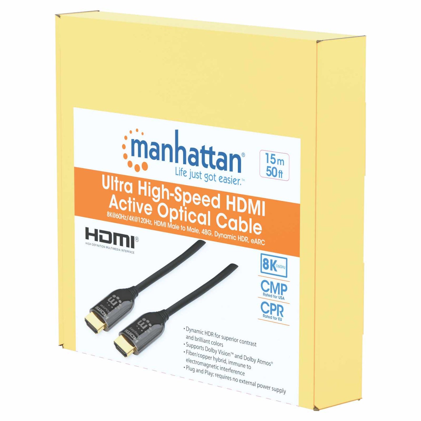 Cable Óptico Activo HDMI Certificado 8K@60Hz Packaging Image 2