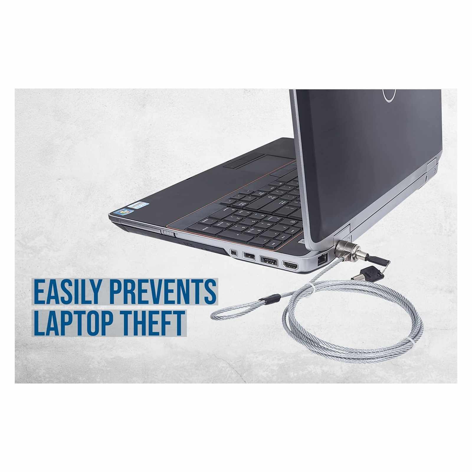 Candado de seguridad para laptop con ranura K-slot, con llave Image 7