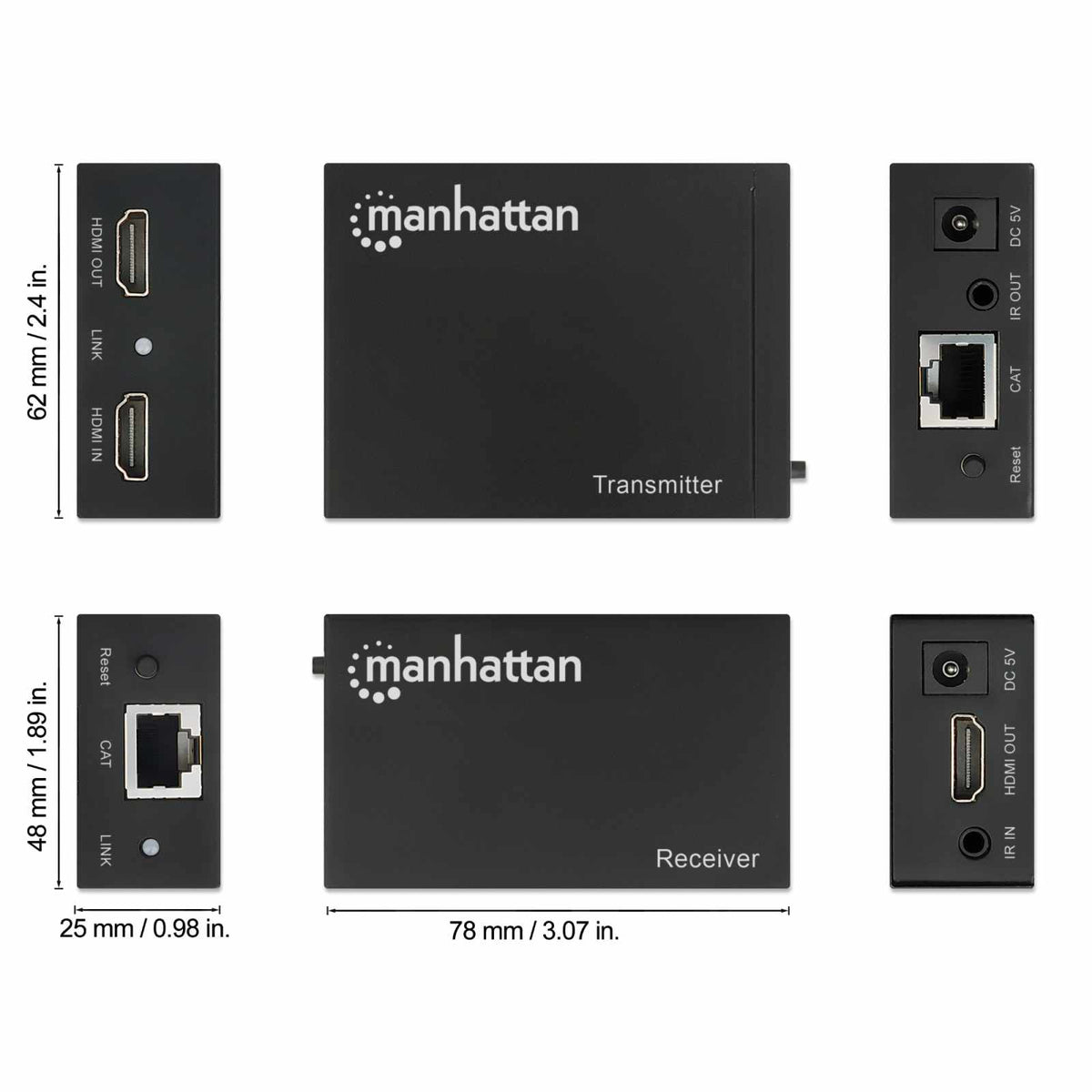 Kit extensor HDMI sobre Ethernet 1080p Image 8