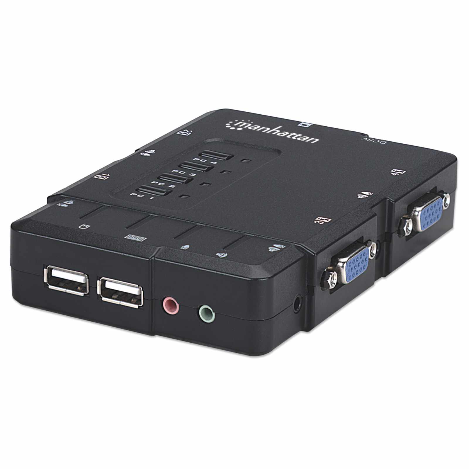 Switch KVM Compacto de 4 Puertos Image 1