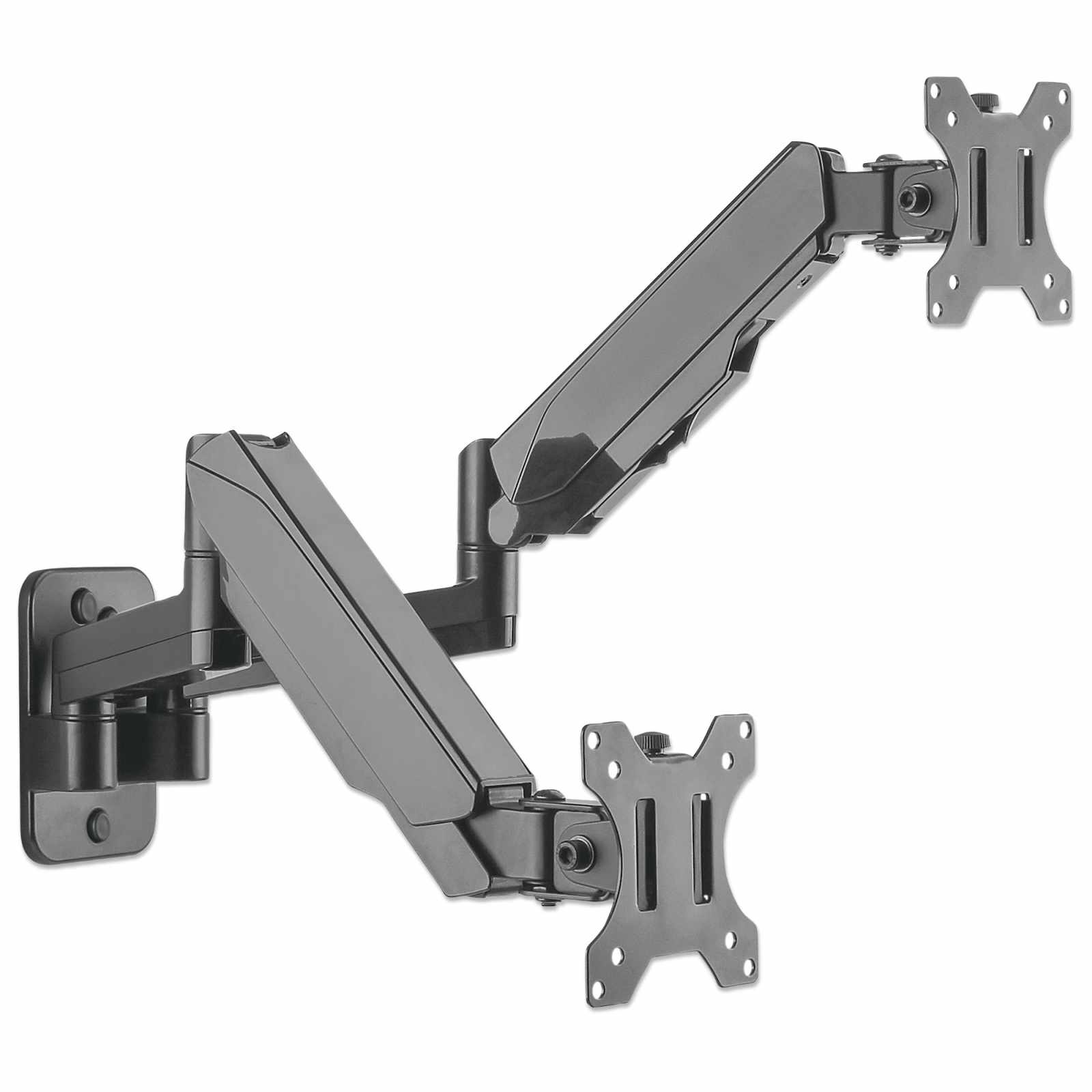 Soporte de pared universal para dos monitores con resorte de gas Image 6
