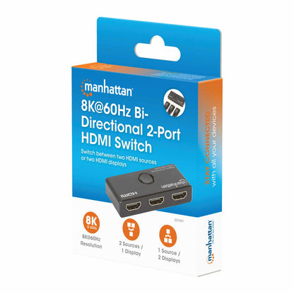 Switch HDMI bidireccional con 2 puertos 8K Packaging Image 2