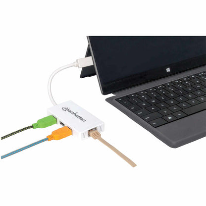 Hub USB 3.0 Tipo-A de 3 puertos con adaptador Ethernet Gigabit | Cumple con TAA. Image 10