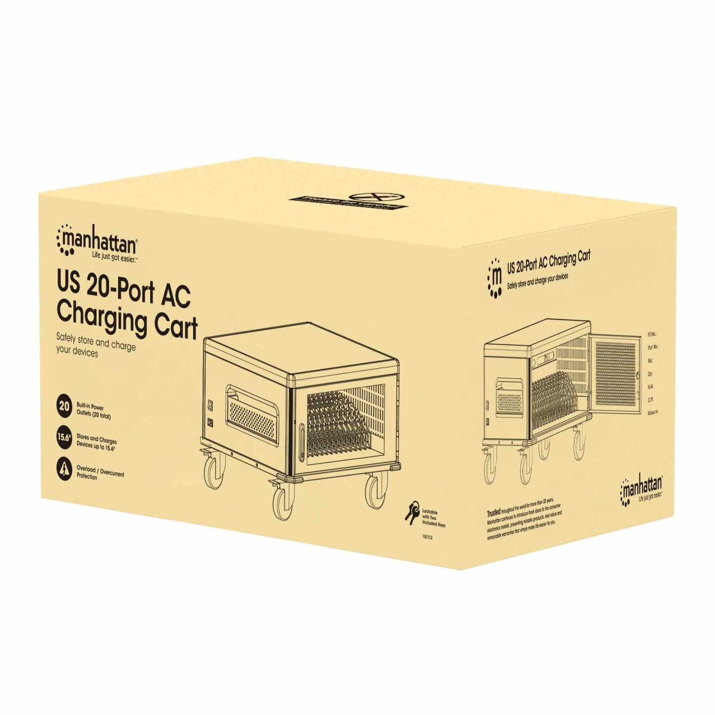 Gabinete de carga con 20 contactos de CA (16") Packaging Image 2