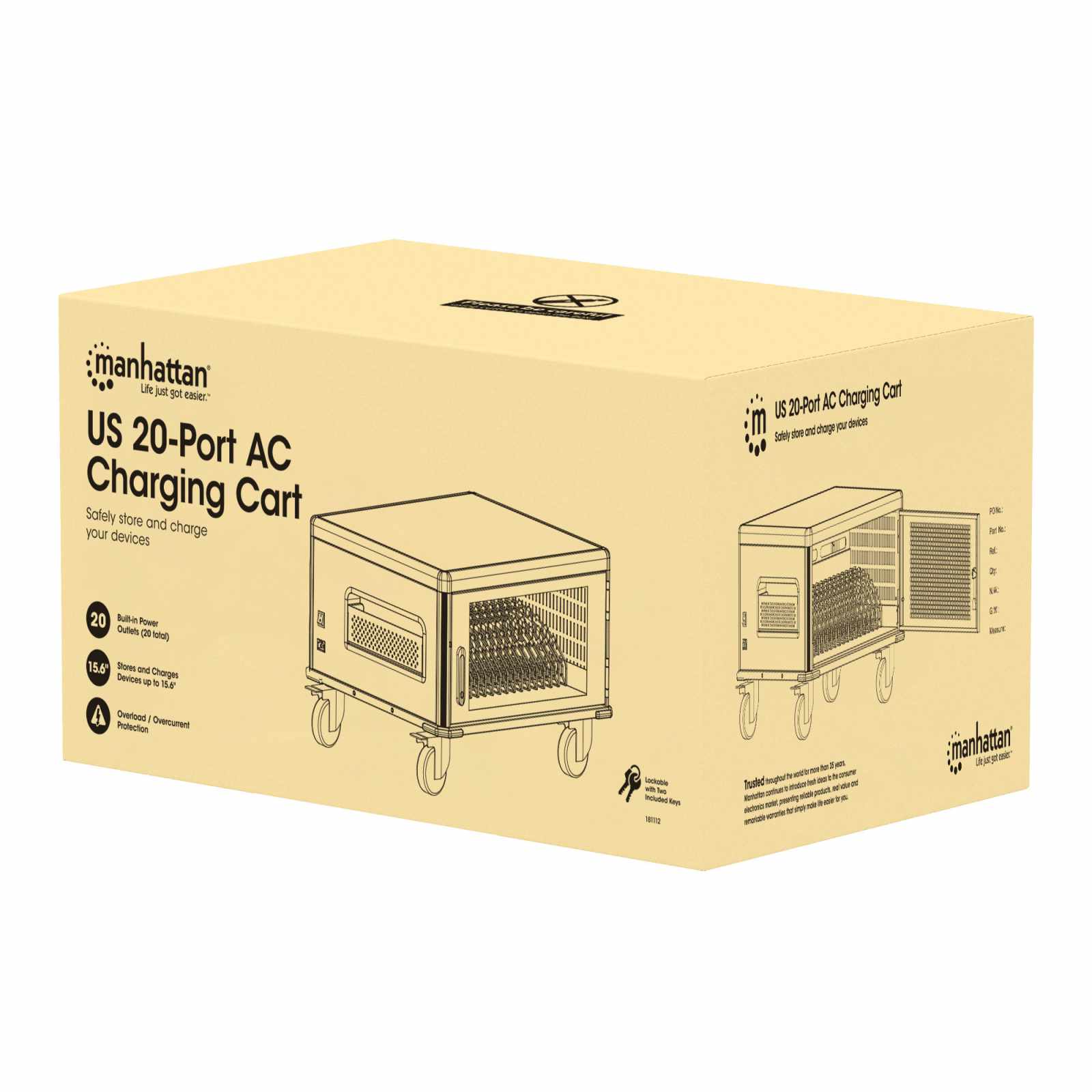 Gabinete de carga con 20 contactos de CA (16") Packaging Image 2