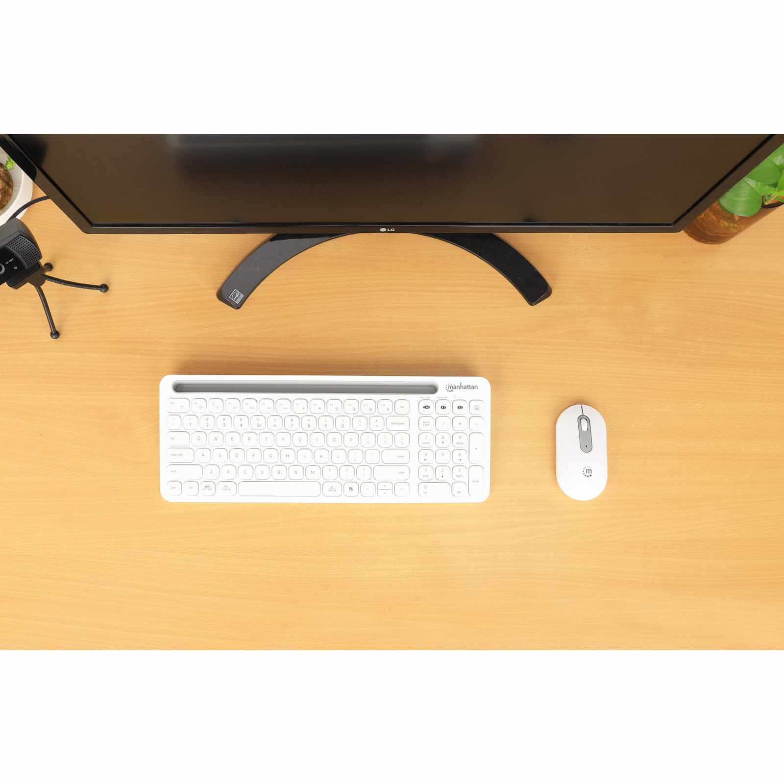 Kit de teclado y mouse inalámbricos con conexión dual USB y Bluetooth Image 7