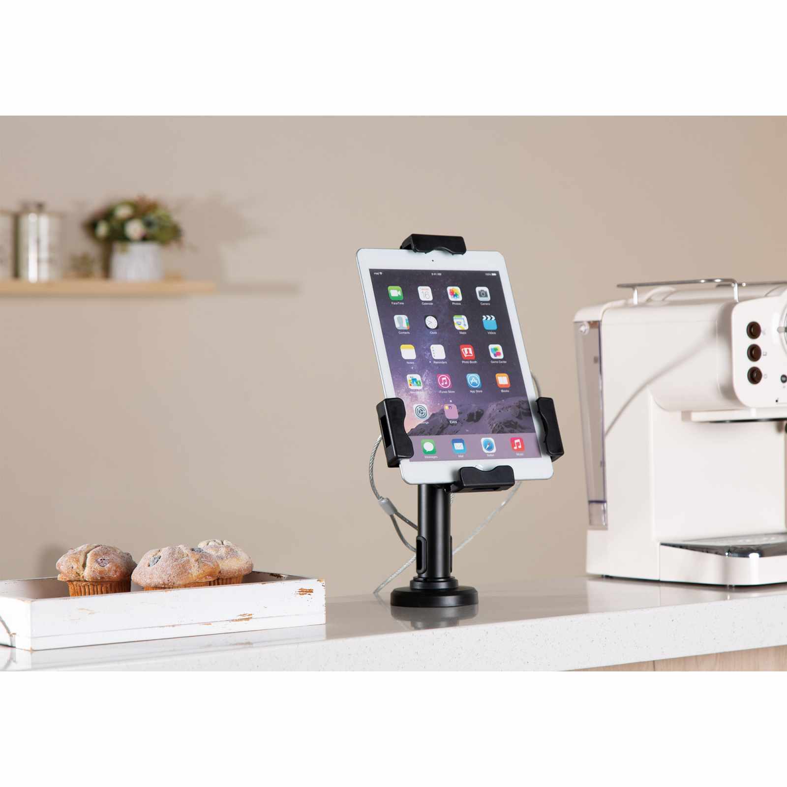 Soporte antirrobo para Tableta o iPad con opción de montaje en escritorio o pared Image 15