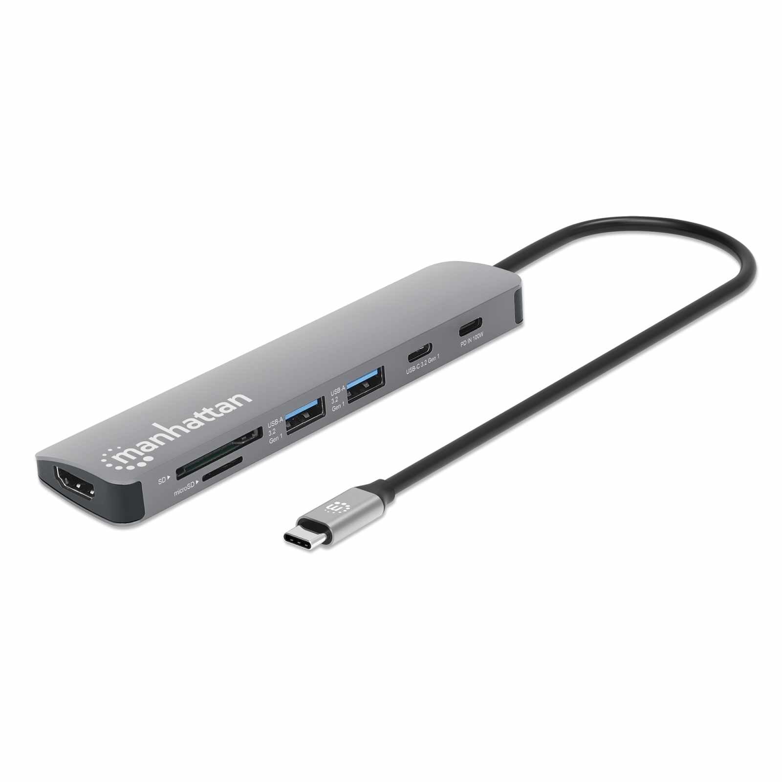 Docking Station USB-C 7 en 1 con HDMI 4K Image 1