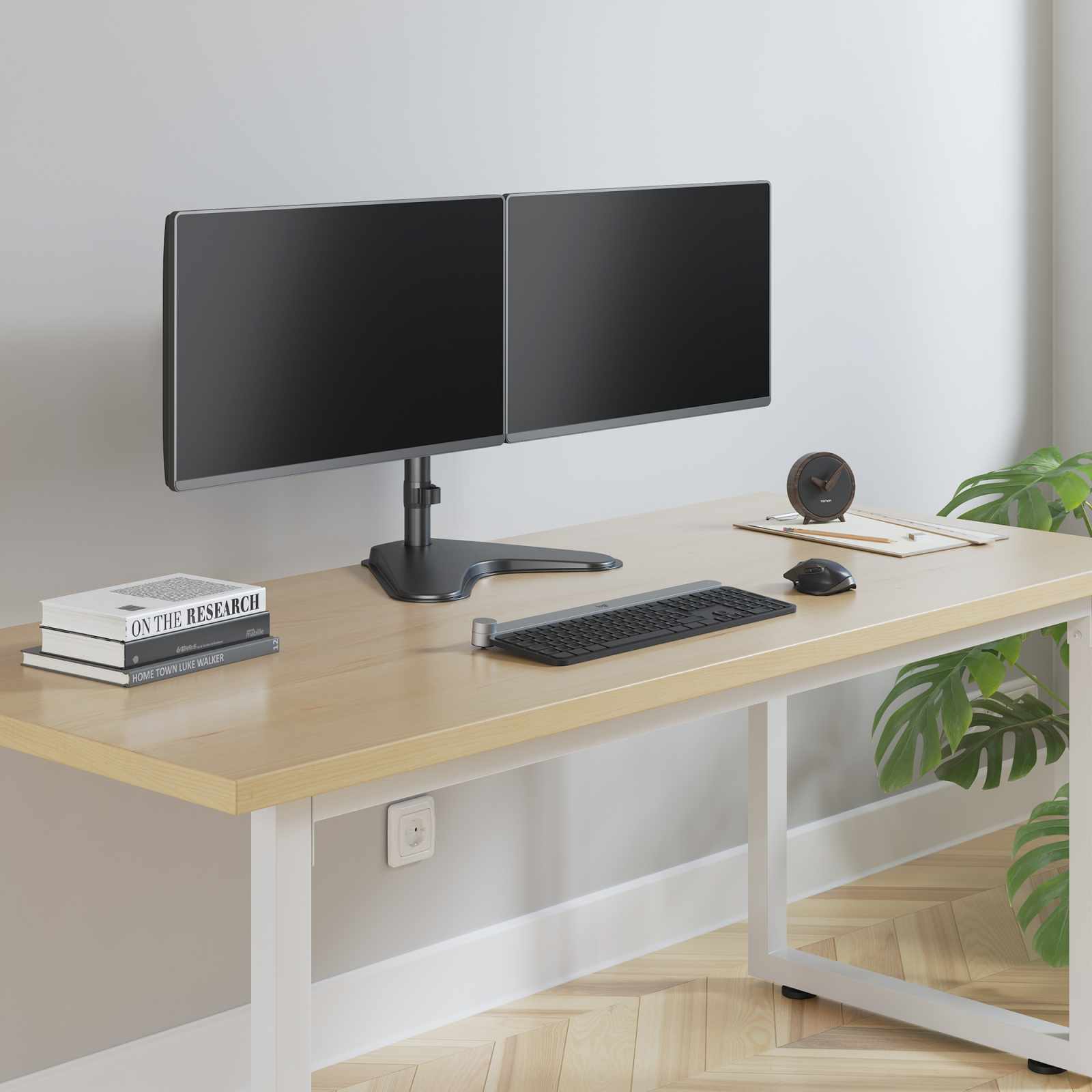 Soporte universal para dos monitores con brazos articulados de doble articulación Image 9