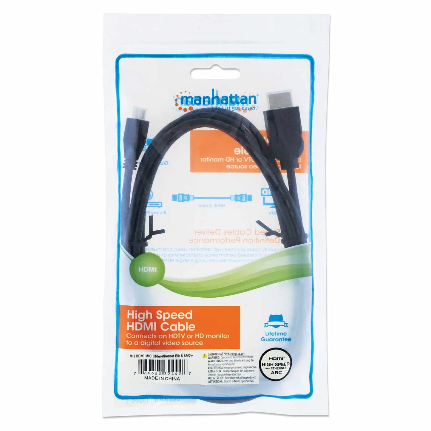 Cable HDMI de Alta Velocidad con Canal Ethernet Packaging Image 2