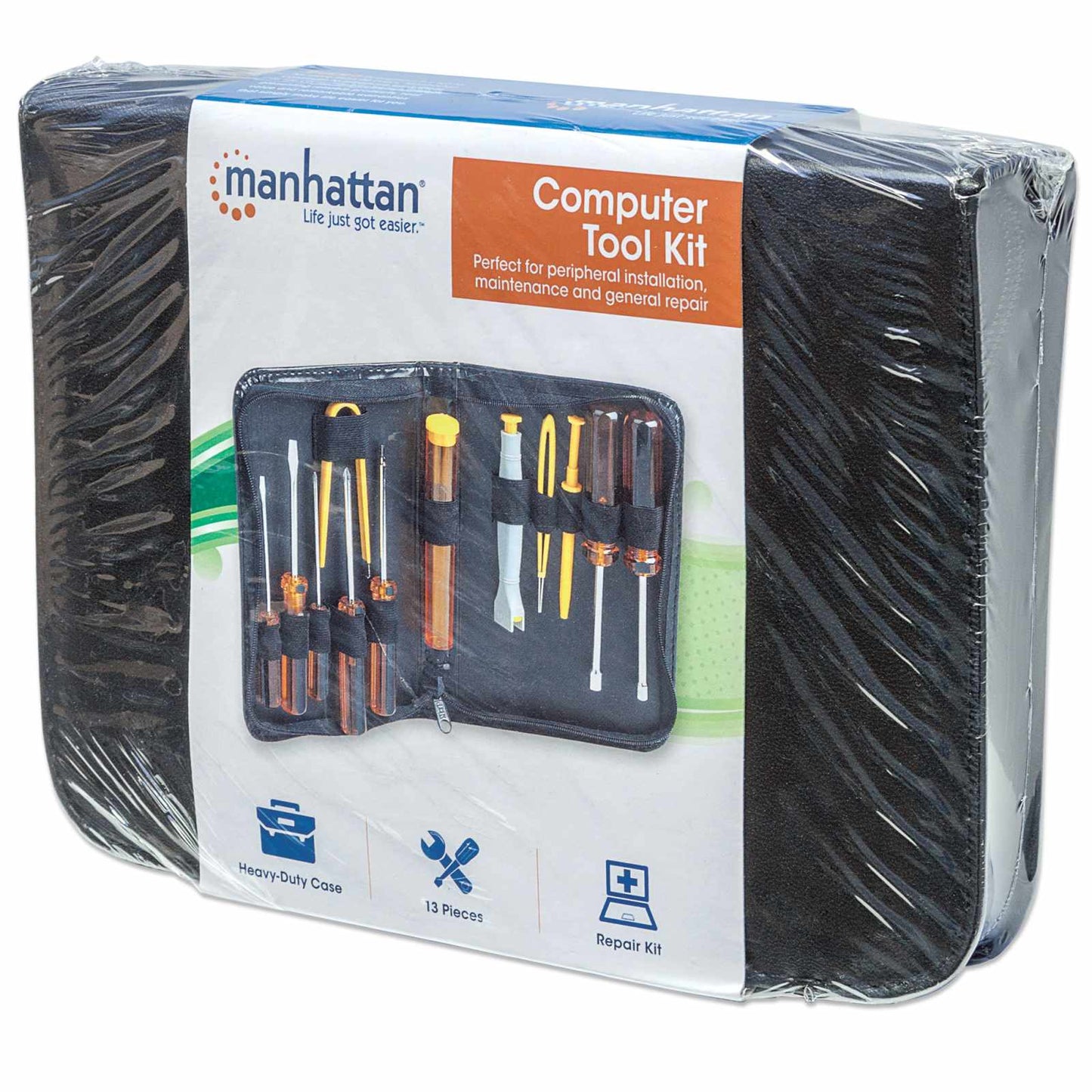 Kit de herramientas basicas para mantenimiento de computadora 13 piezas Packaging Image 2
