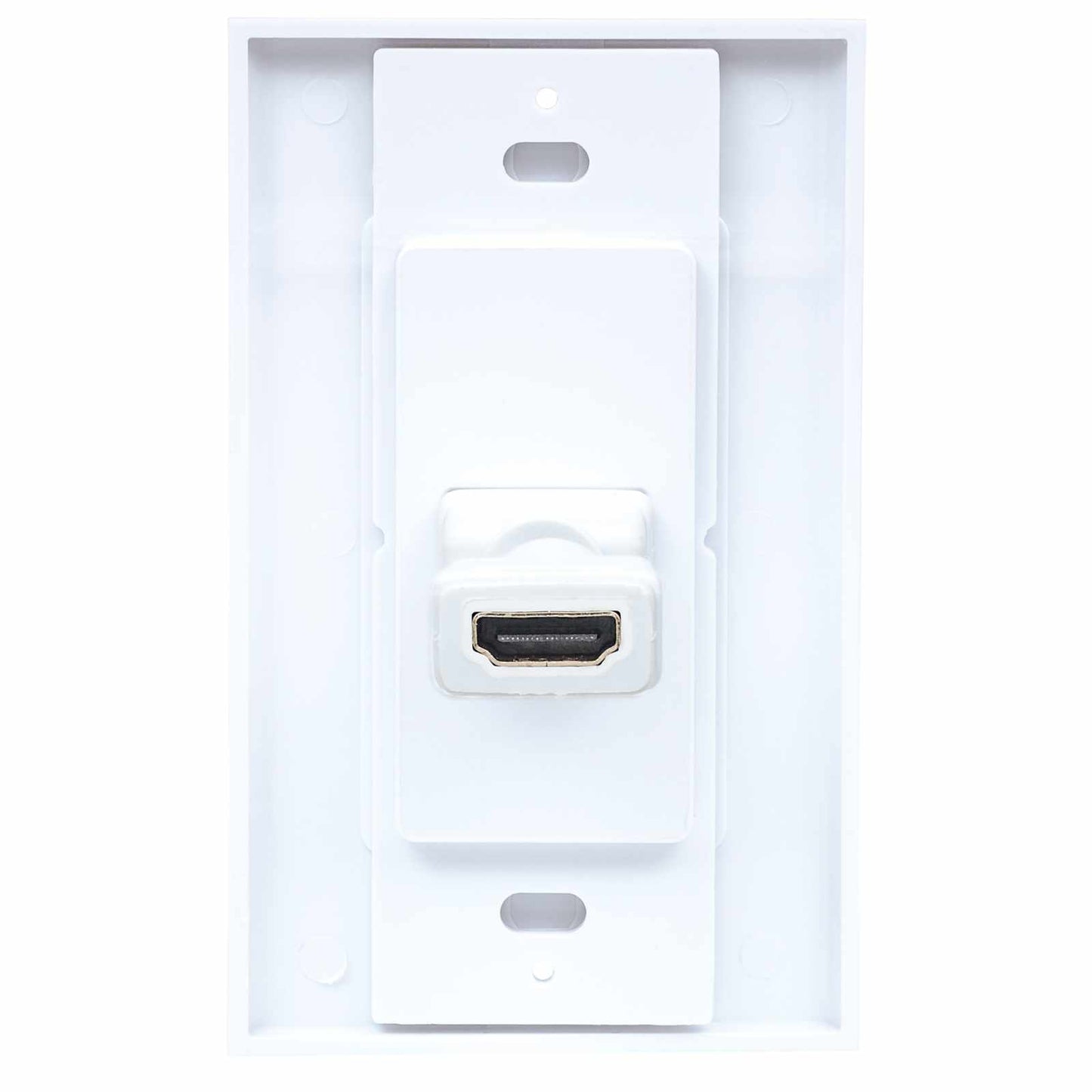 Placa de pared (faceplate) con cople HDMI de 1 puerto, blanco Image 7