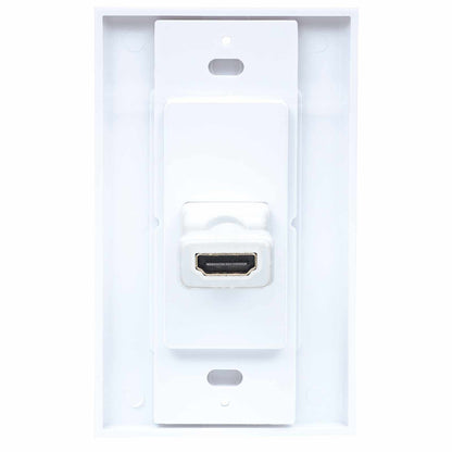 Placa de pared (faceplate) con cople HDMI de 1 puerto, blanco Image 7