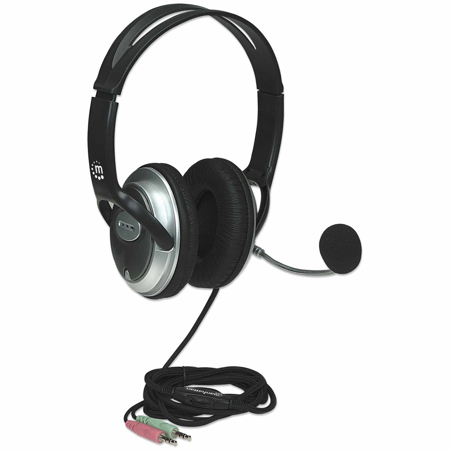 Audífonos estéreo clásicos, micrófono flexible, conector 3.5mm Image 3