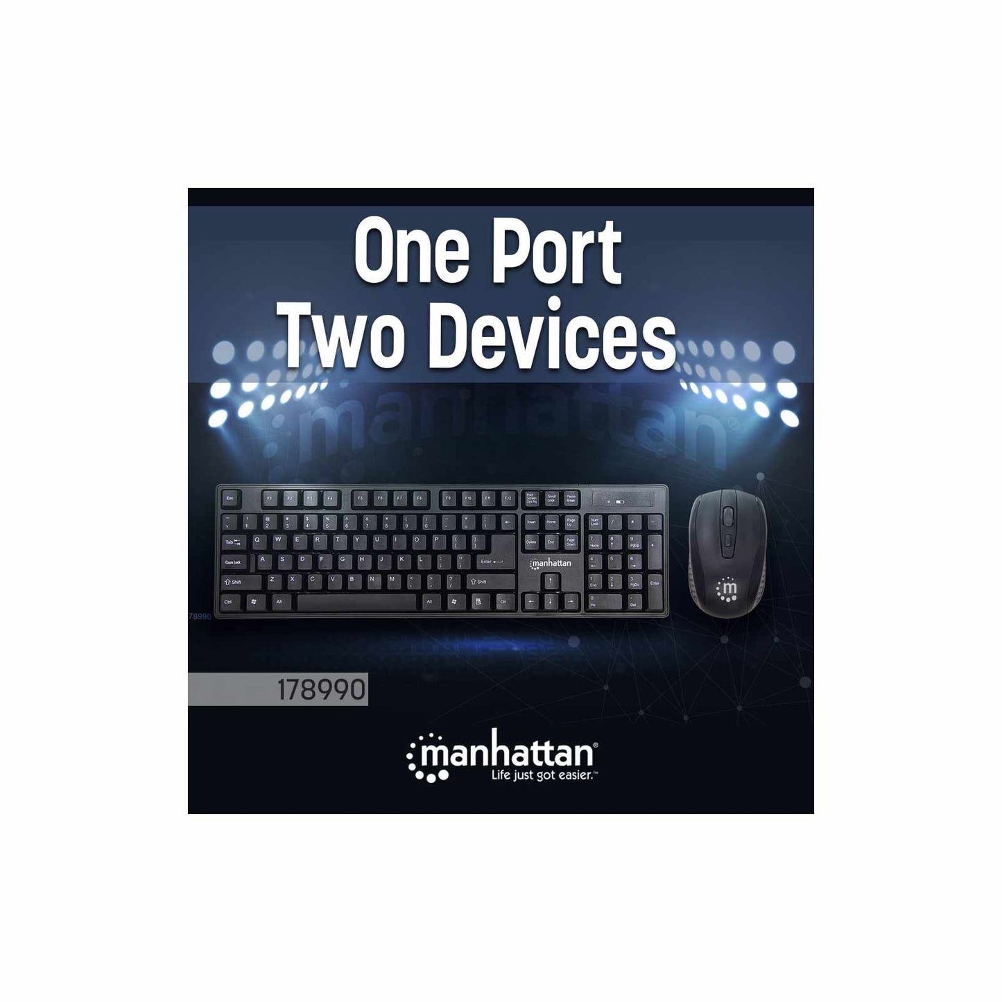 Kit de teclado y mouse óptico inalámbricos Image 6