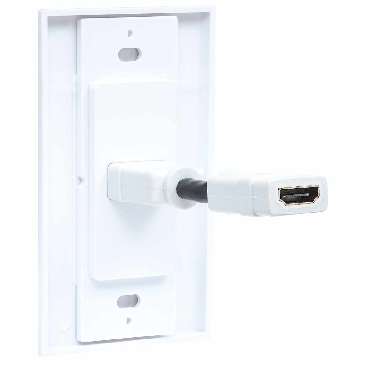 Placa de pared (faceplate) con cople HDMI de 1 puerto, blanco Image 6