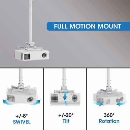 Soporte para proyector con montaje en techo y ajuste de altura Image 7