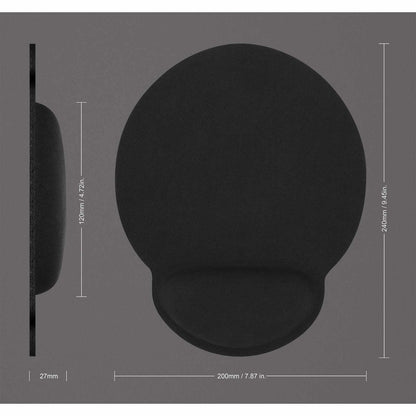 Mouse Pad con Descansa Muñecas Negro Image 4