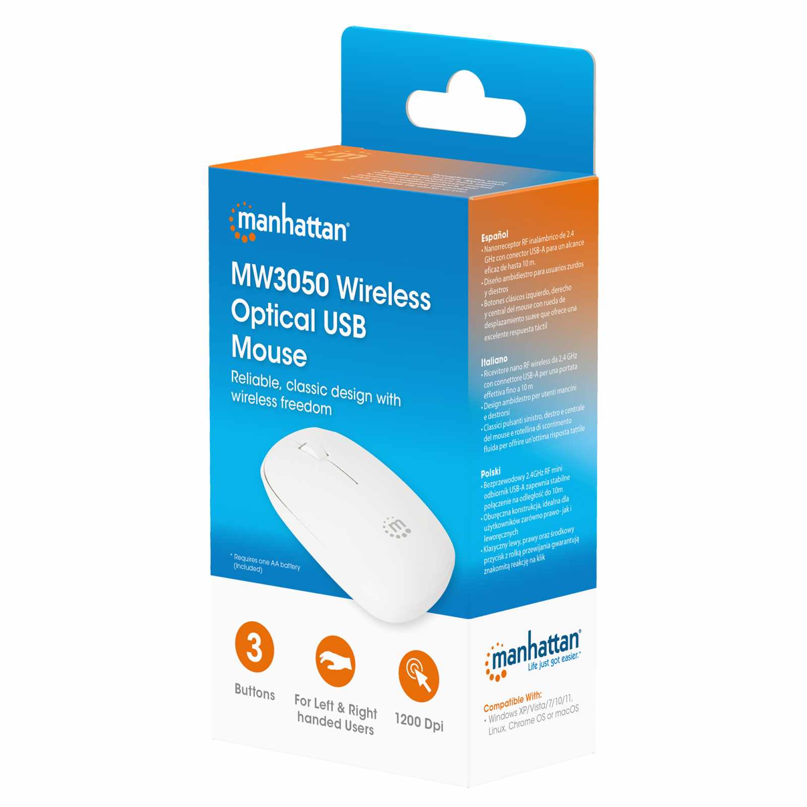Mouse óptico inalámbrico USB Packaging Image 2