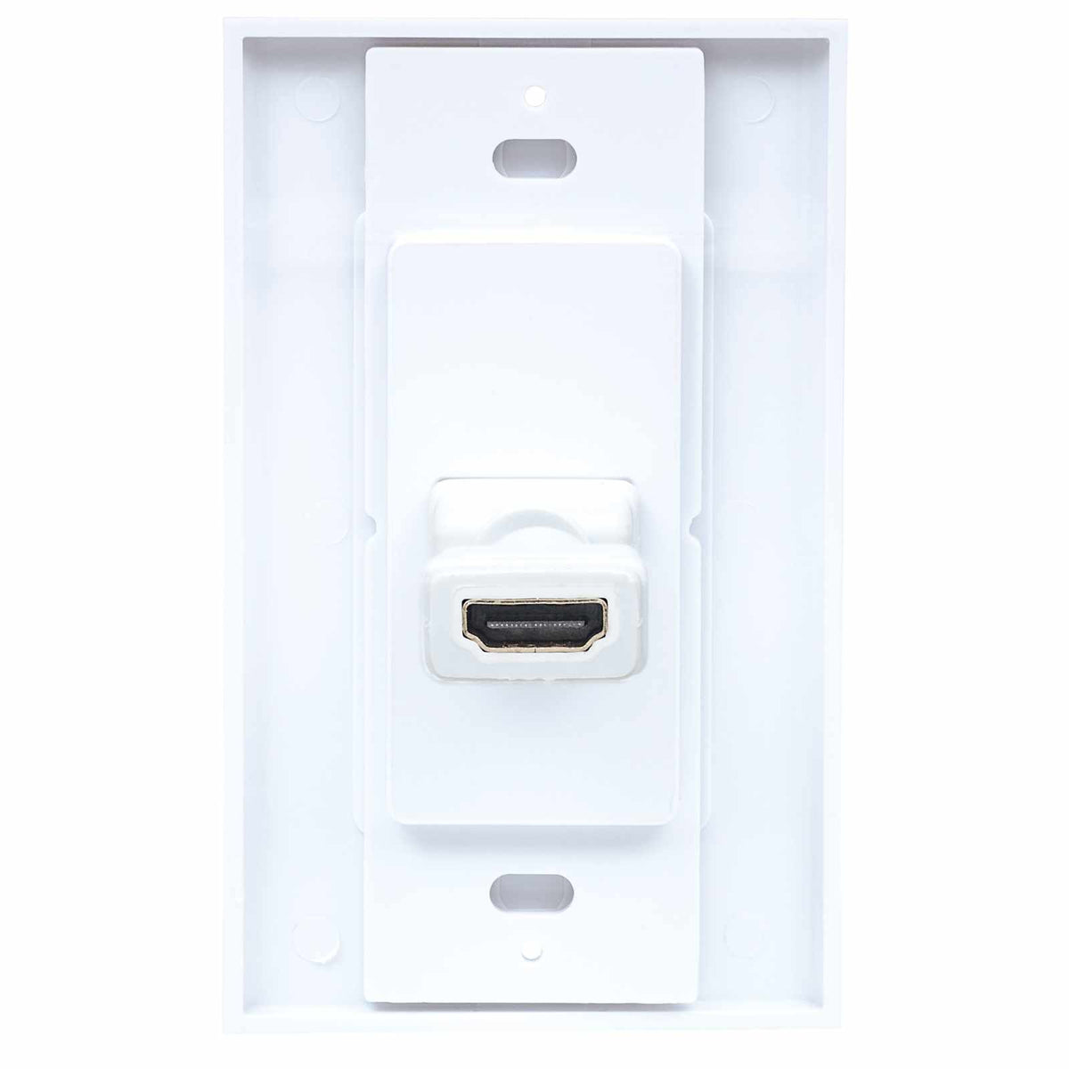 Placa de pared (faceplate) con cople HDMI de 1 puerto, blanco Image 7