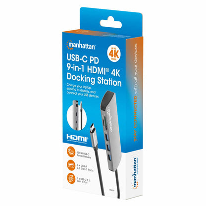 Docking Station USB-C 9 en 1 con HDMI 4K y PD 100 W Packaging Image 2