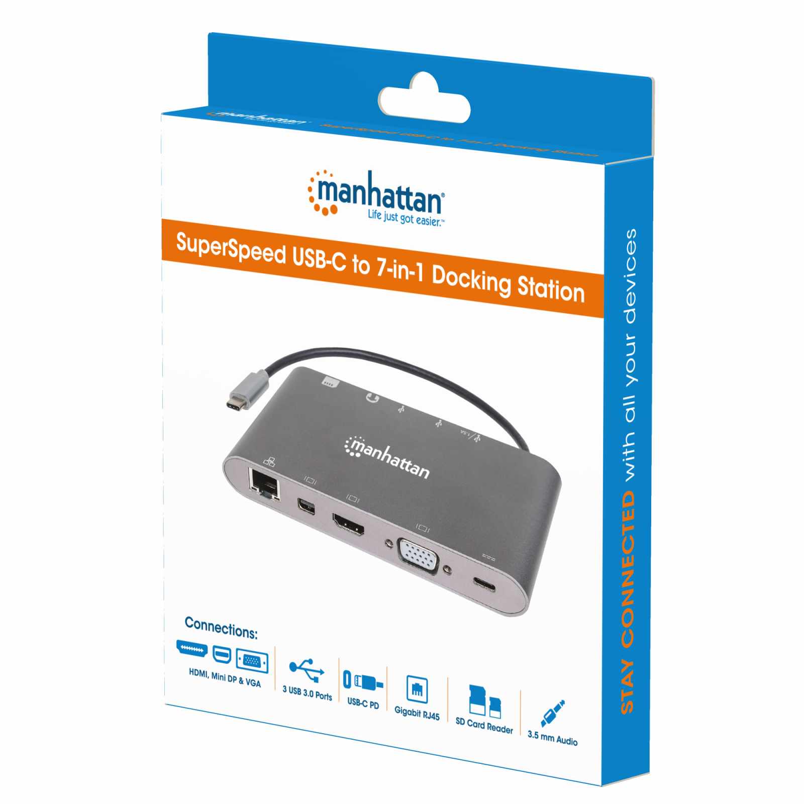 Docking Station USB-C SuperVelocidad 11 en 1 Packaging Image 2