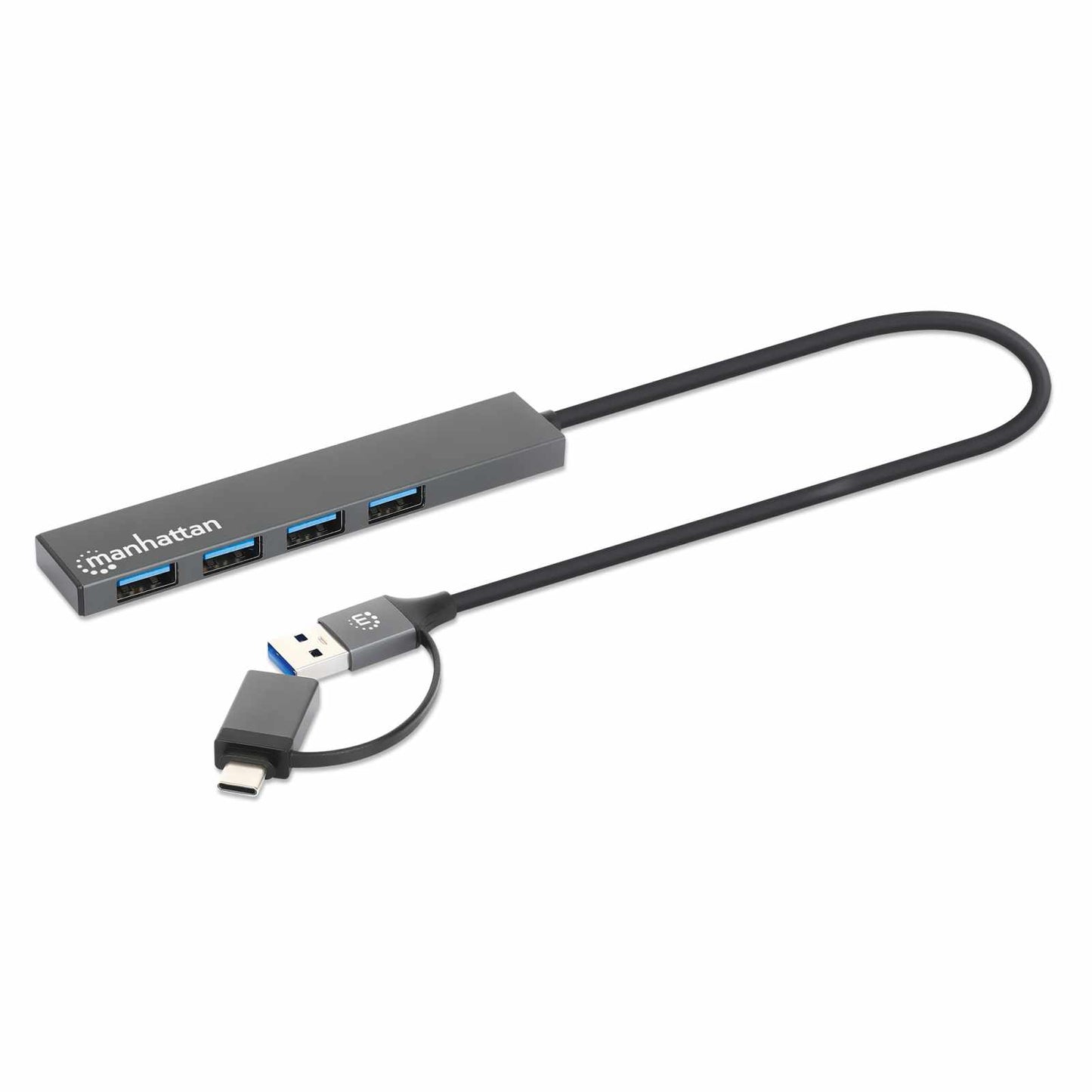 Hub de 4 puertos USB-A 3.2 Gen 1 con conector adaptable de USB-A a USB-C Image 3