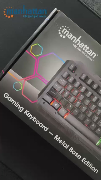 Teclado Gaming LED con pánel metálico para celular