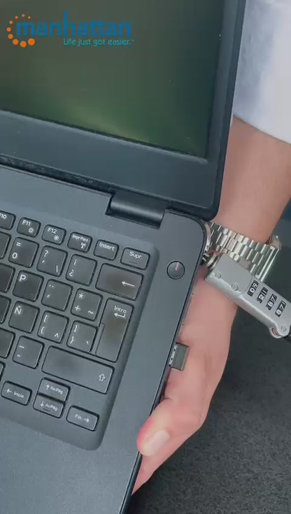 Candado con combinación para laptop 3 en 1, Noble-Wedge®, Nano y K-Slot