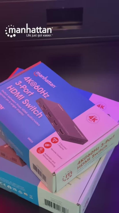 Switch Multiviewer HDMI de 4 puertos 4K