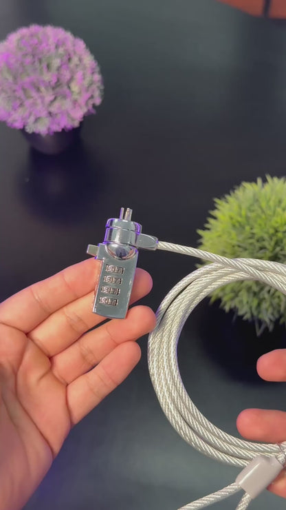 Candado de seguridad para laptop ranura Nano, con llave
