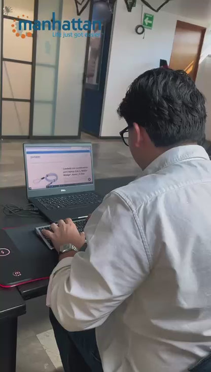 Soporte de aluminio para laptop o tablet con elevación ajustable, Premium