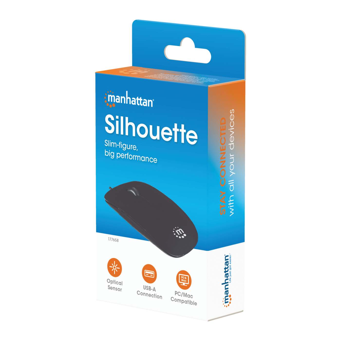 Mini Ratón Óptico Silueta Packaging Image 2