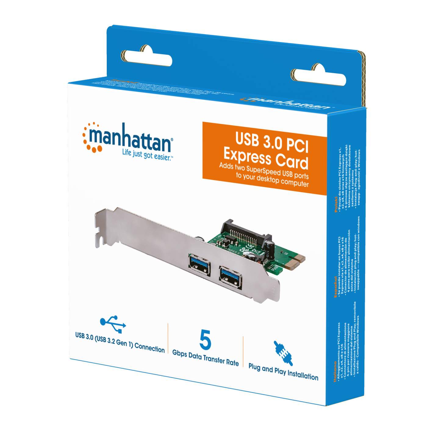 Tarjeta de puertos USB de Súper Velocidad PCI Express Packaging Image 2