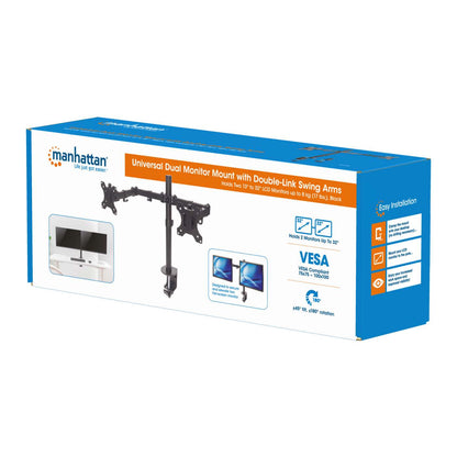 Soporte universal para 2 monitores con brazos de doble articulación Packaging Image 2