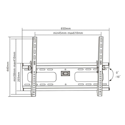 Soporte de pared inclinable universal para TV de pantalla plana Image 7