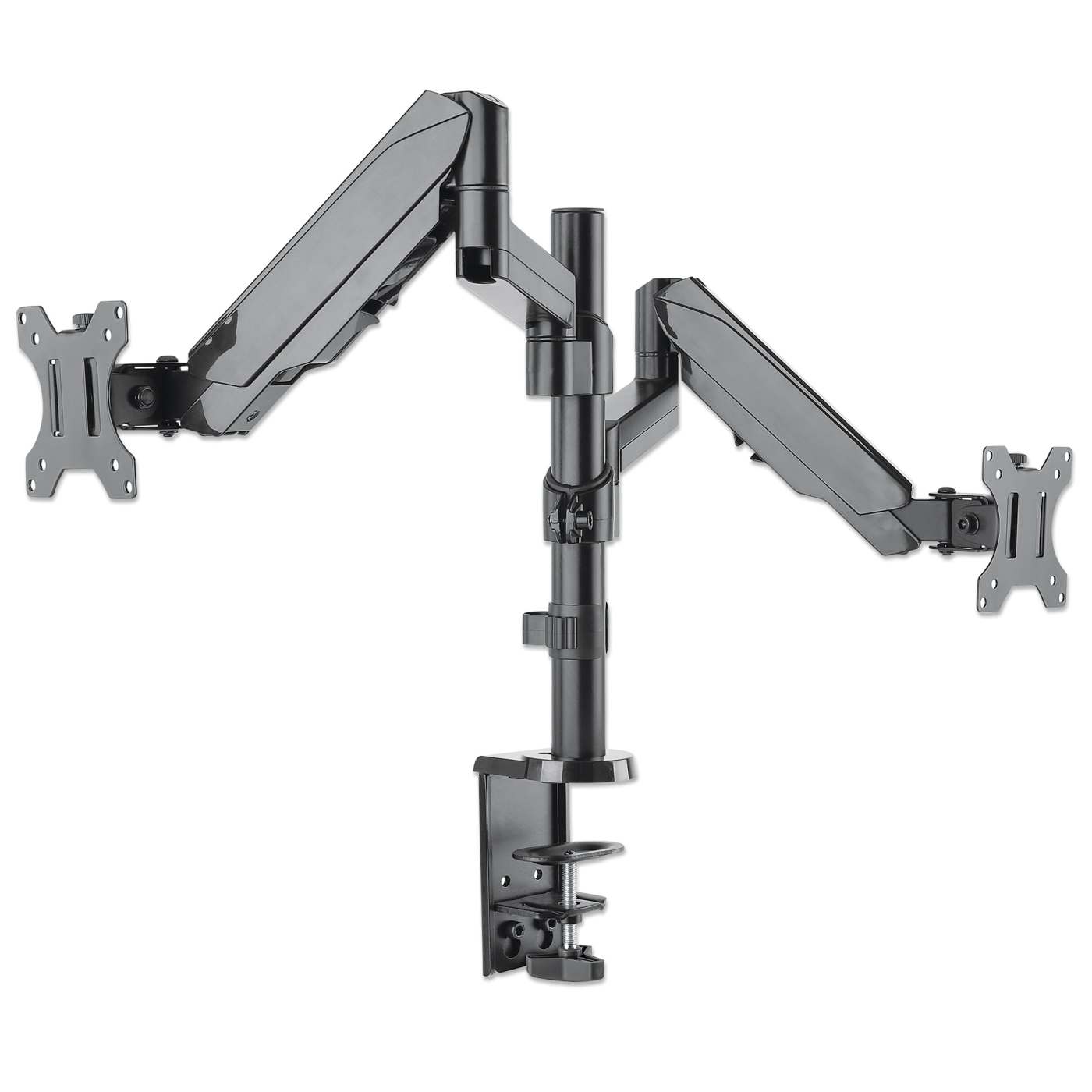Soporte universal para monitor con brazos ajustables en altura y resorte de goma Image 4